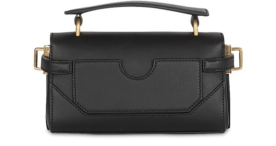 

Сумка B-Buzz 19 из гладкой кожи Balmain, темно-серый