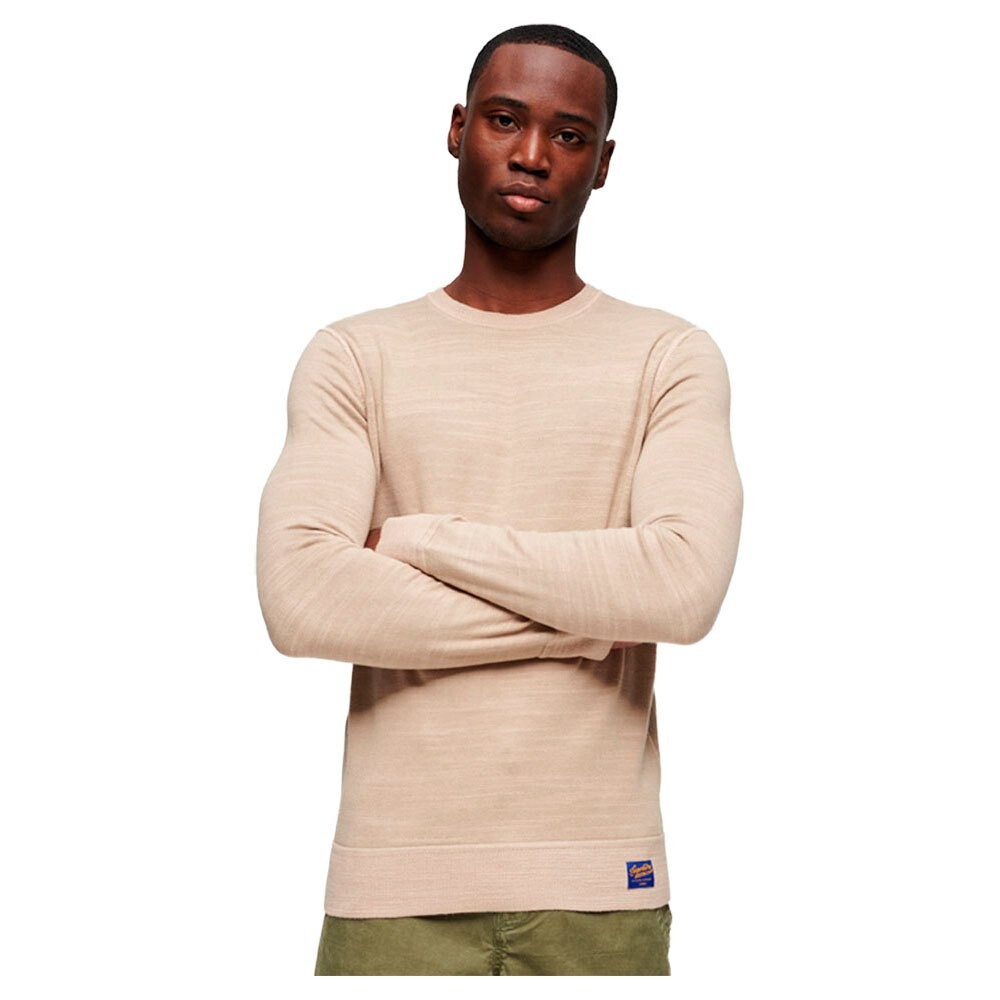 

Свитер Superdry Vintage Garment Dyed Crew Neck, бежевый