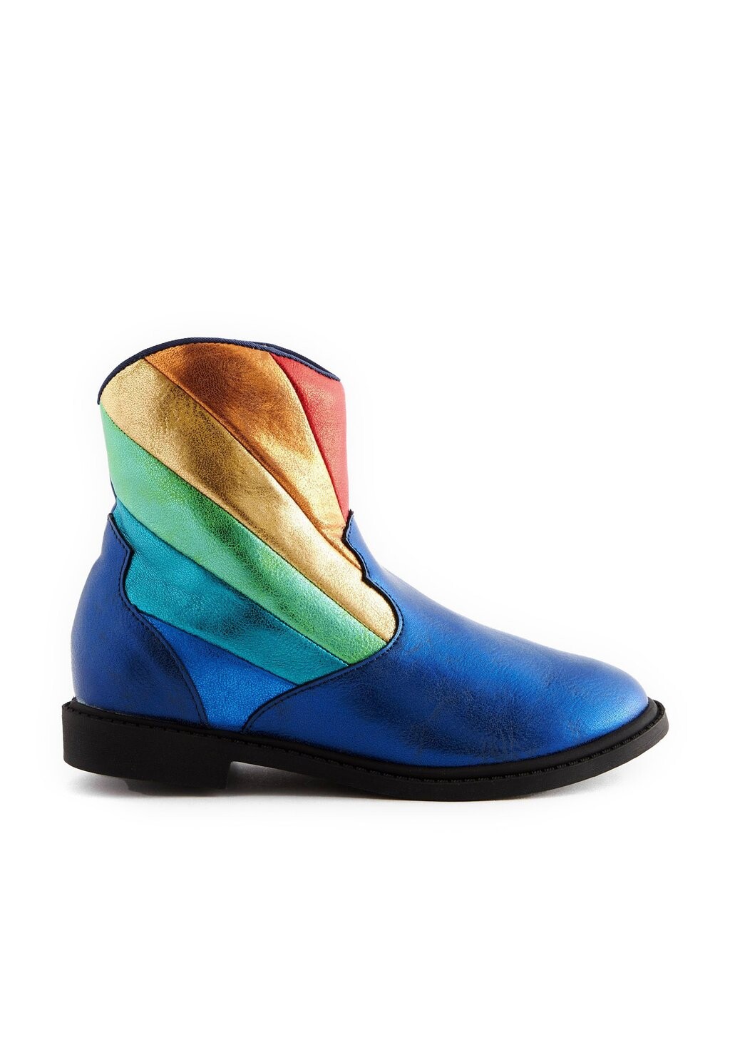 

Детская обувь BY JOOLS RAINBOW STRIPED WESTERN Little Bird, цвет navy