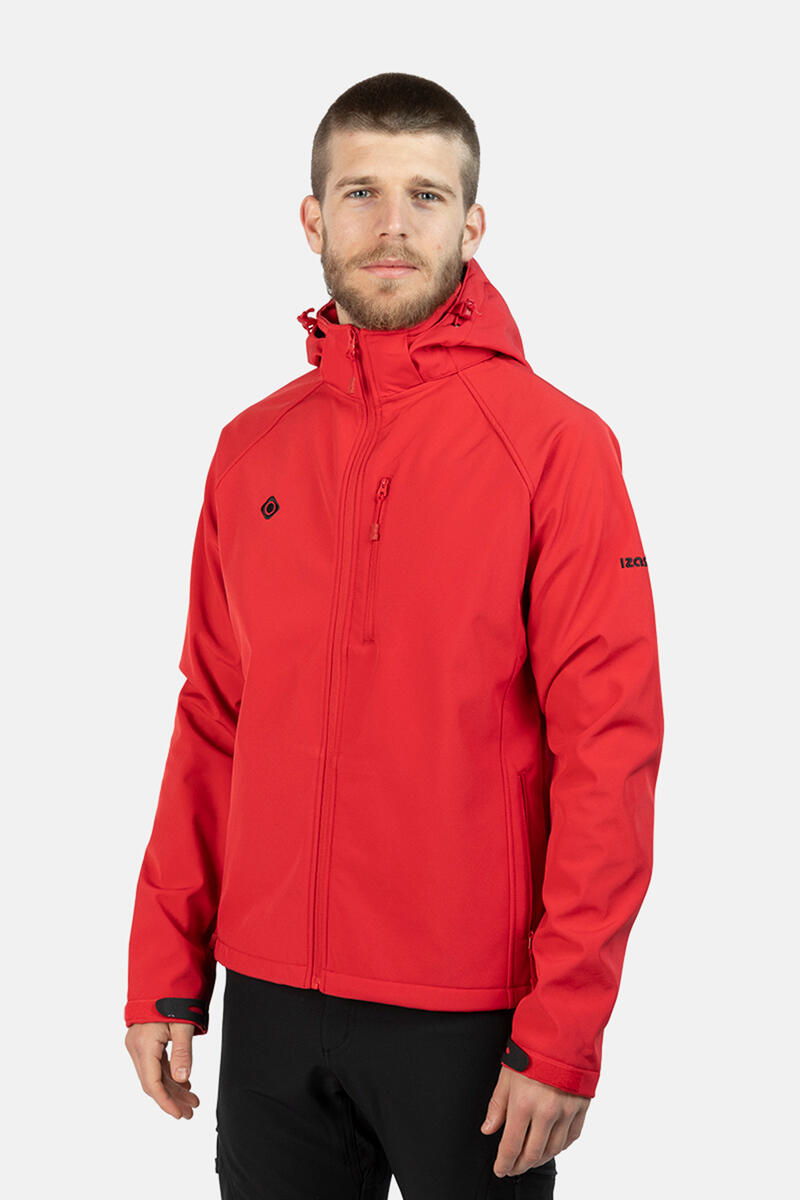 Куртка-ветровка Haiti Softshell Izas, красный