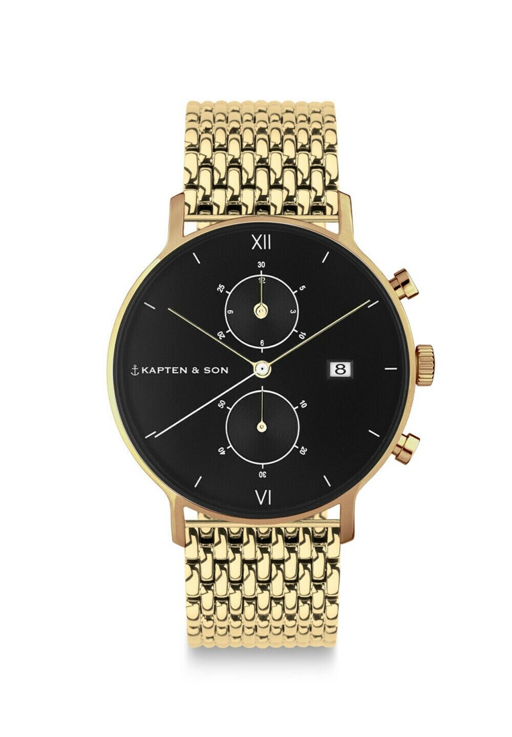 

Хронограф CHRONO SMALL Kapten & Son, цвет gold coloured black