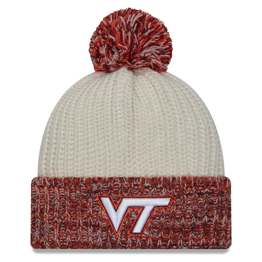 

Шапка New Era Virginia Tech Hokies, кремовый