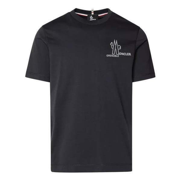 

Футболка navy cotton t-shirt Moncler, синий