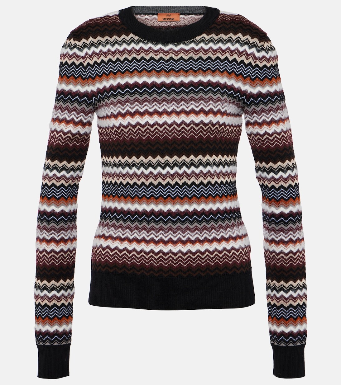 

Свитер из смесовой шерсти с зигзагом Missoni, мультиколор
