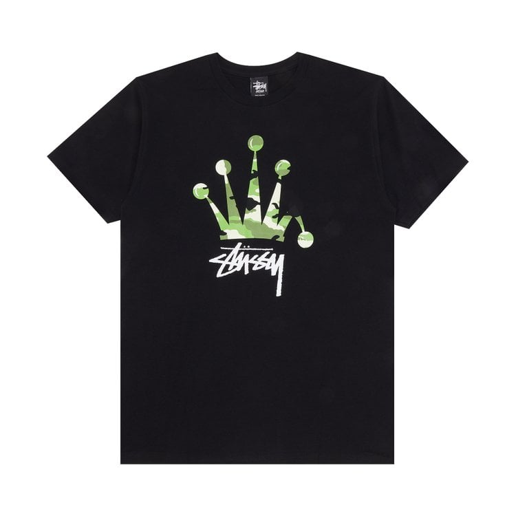 

Футболка Stussy Camo Crown 'Black', черный