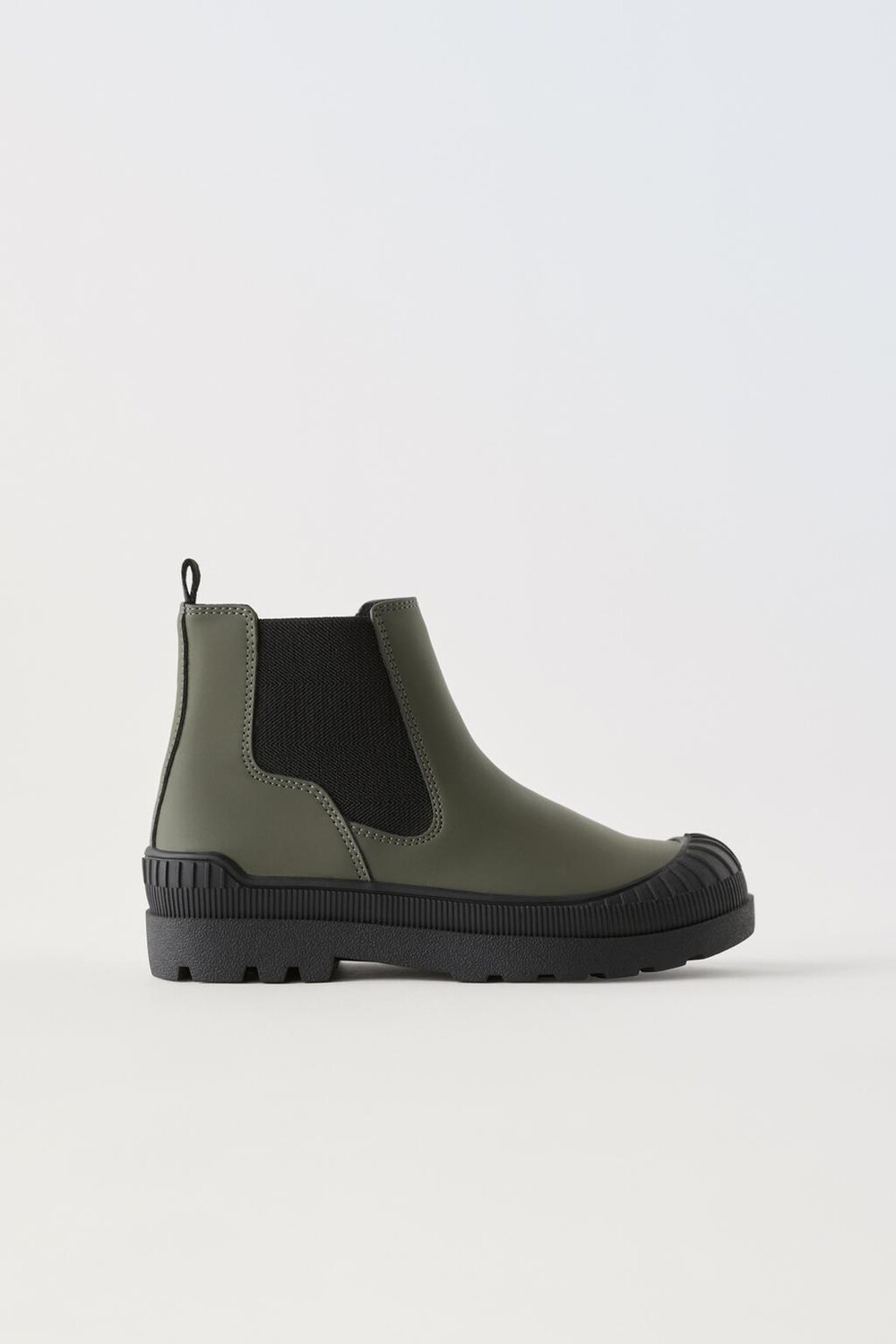 

Прорезиненные ботинки ZARA, хаки зеленый