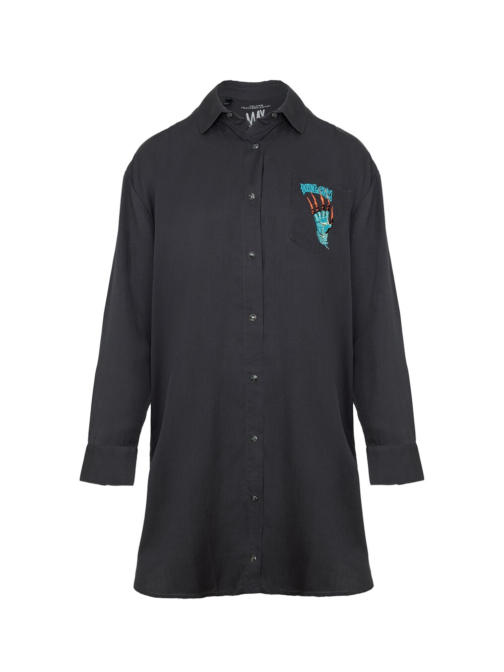 Рубашка-платье Volcom Max Sherman, темно-серый