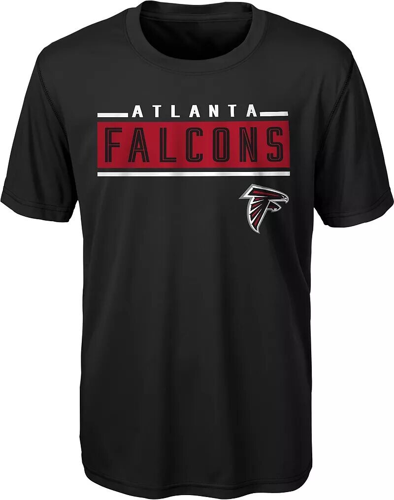 

Nfl Team Apparel Молодежная черная футболка Atlanta Falcons Amped Up