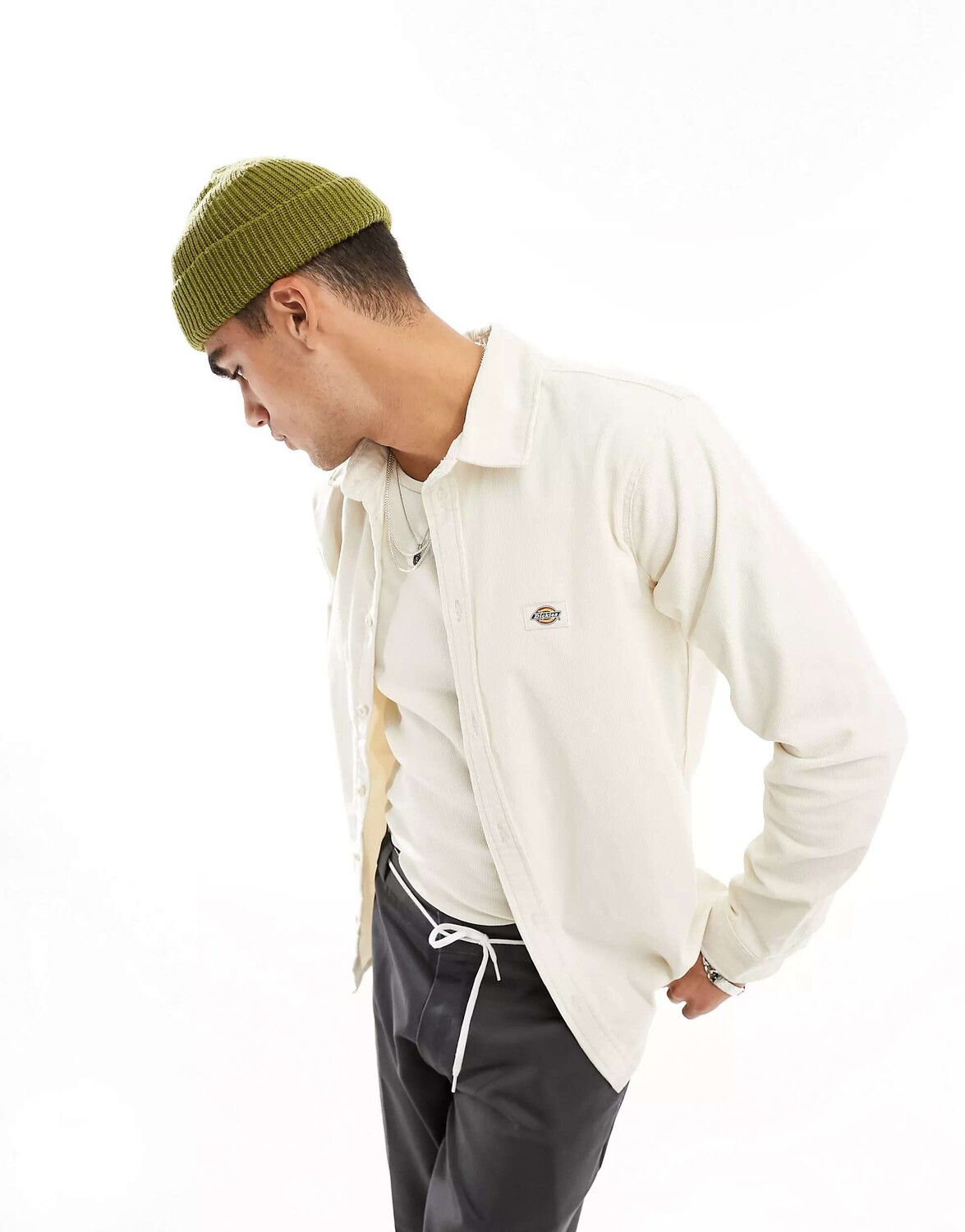 

Вельветовая рубашка Dickies wilsonville с каменным логотипом на левой груди