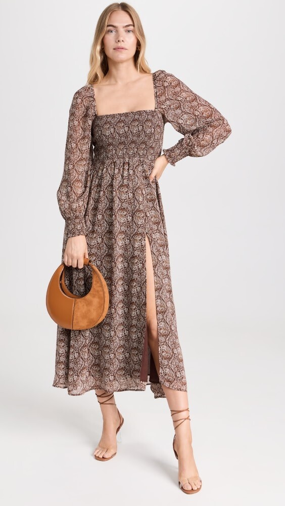 

Платье o.p.t Classic Smocked, коричневый