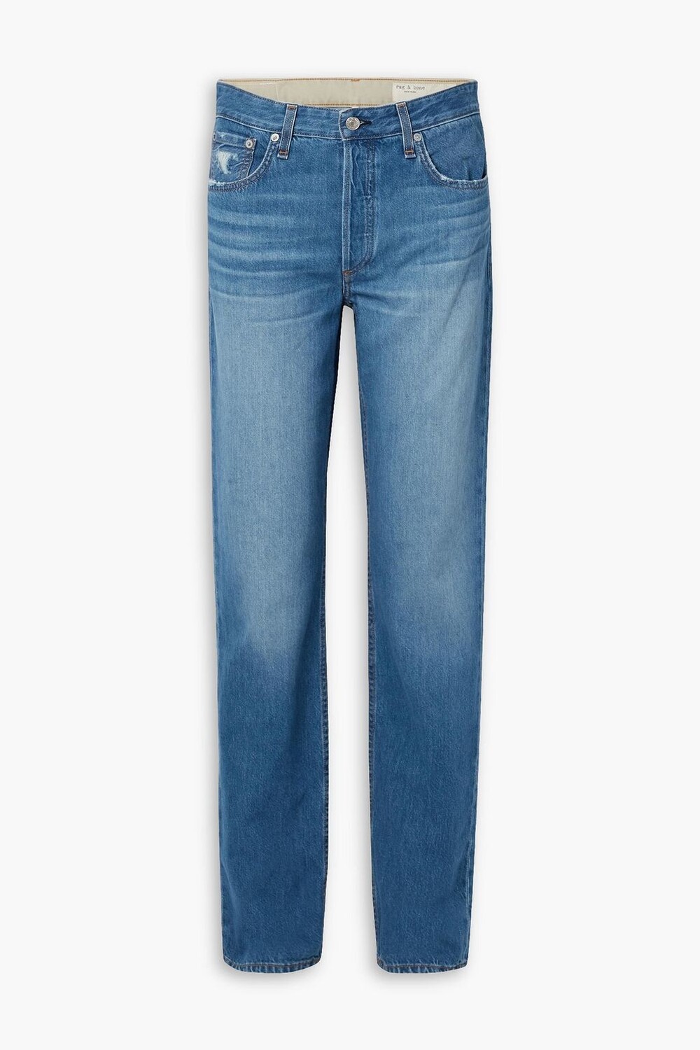 

Прямые джинсы Piper с низкой посадкой RAG & BONE, синий