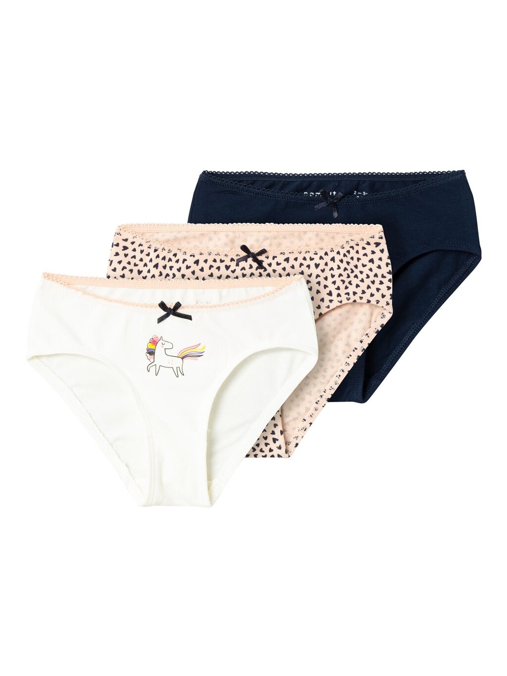 

Трусы NMFBRIEFS HEARTS 3 PACK Name it, цвет evening sand