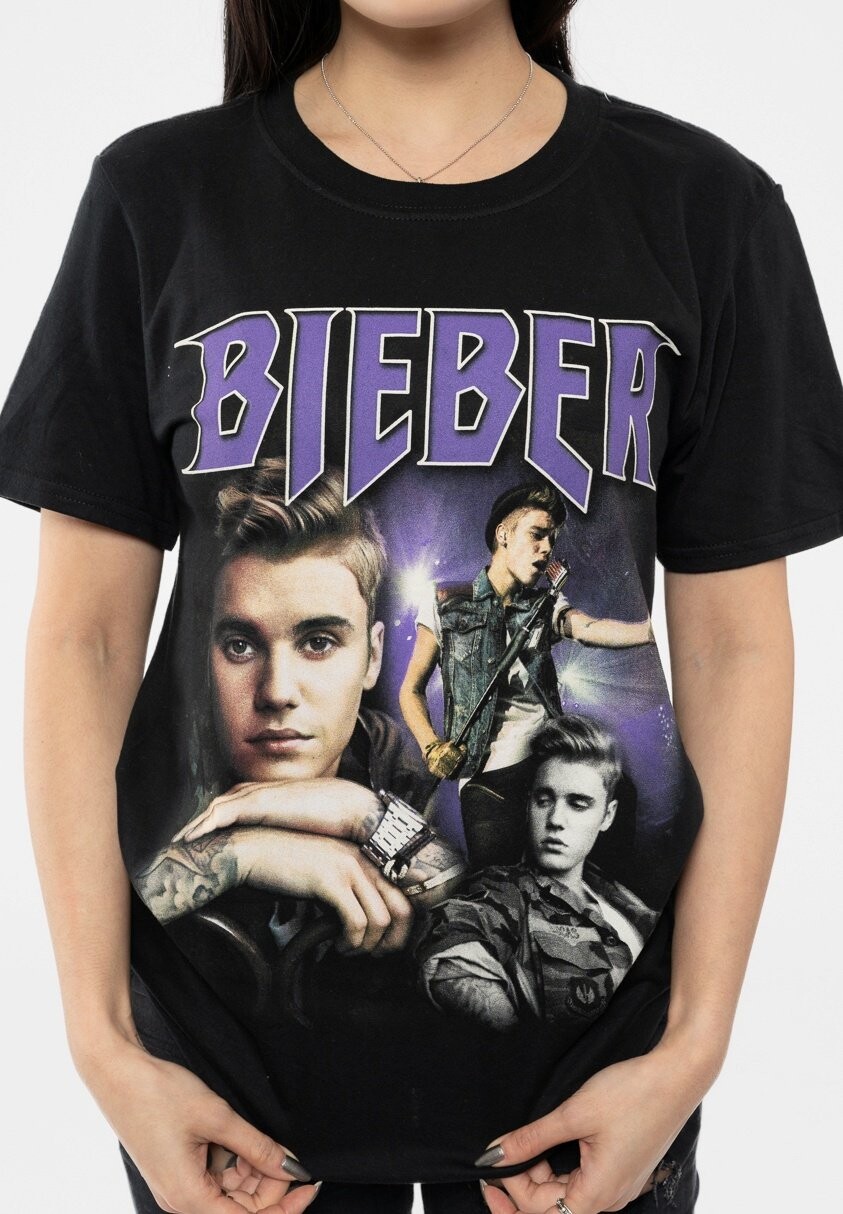 

Футболка с принтом JUSTIN BIEBER JB HOMAGE Paradiso Clothing, черный