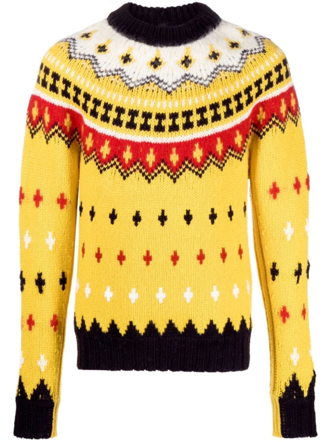

Moncler Grenoble жаккардовый джемпер, желтый