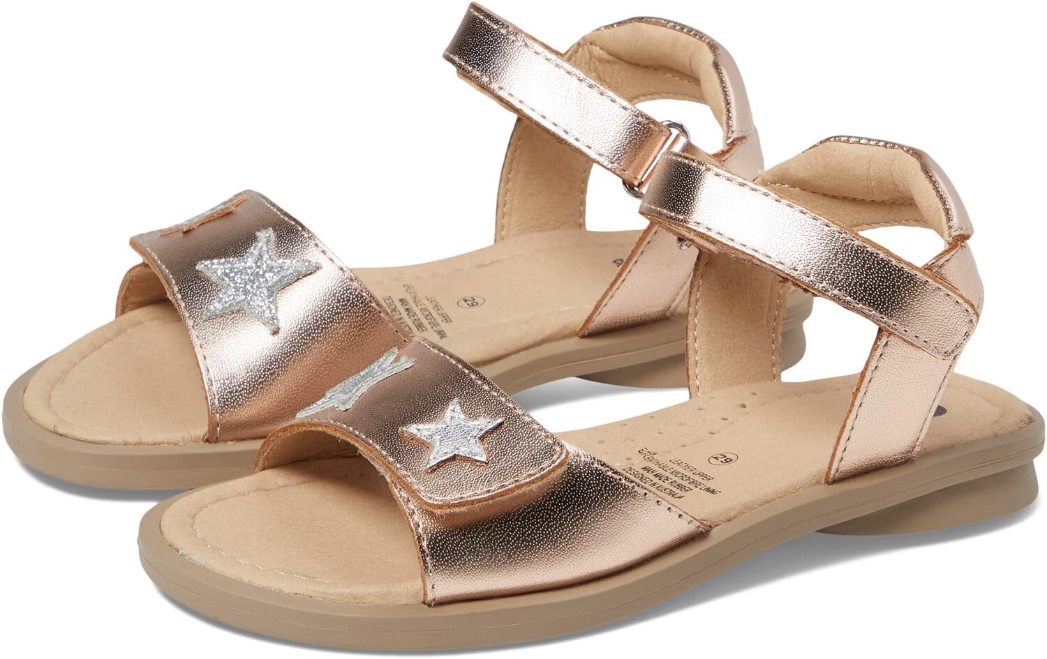

Сандалии на плоской подошве Dazzle Old Soles, цвет Copper/Silver/Glam Argent