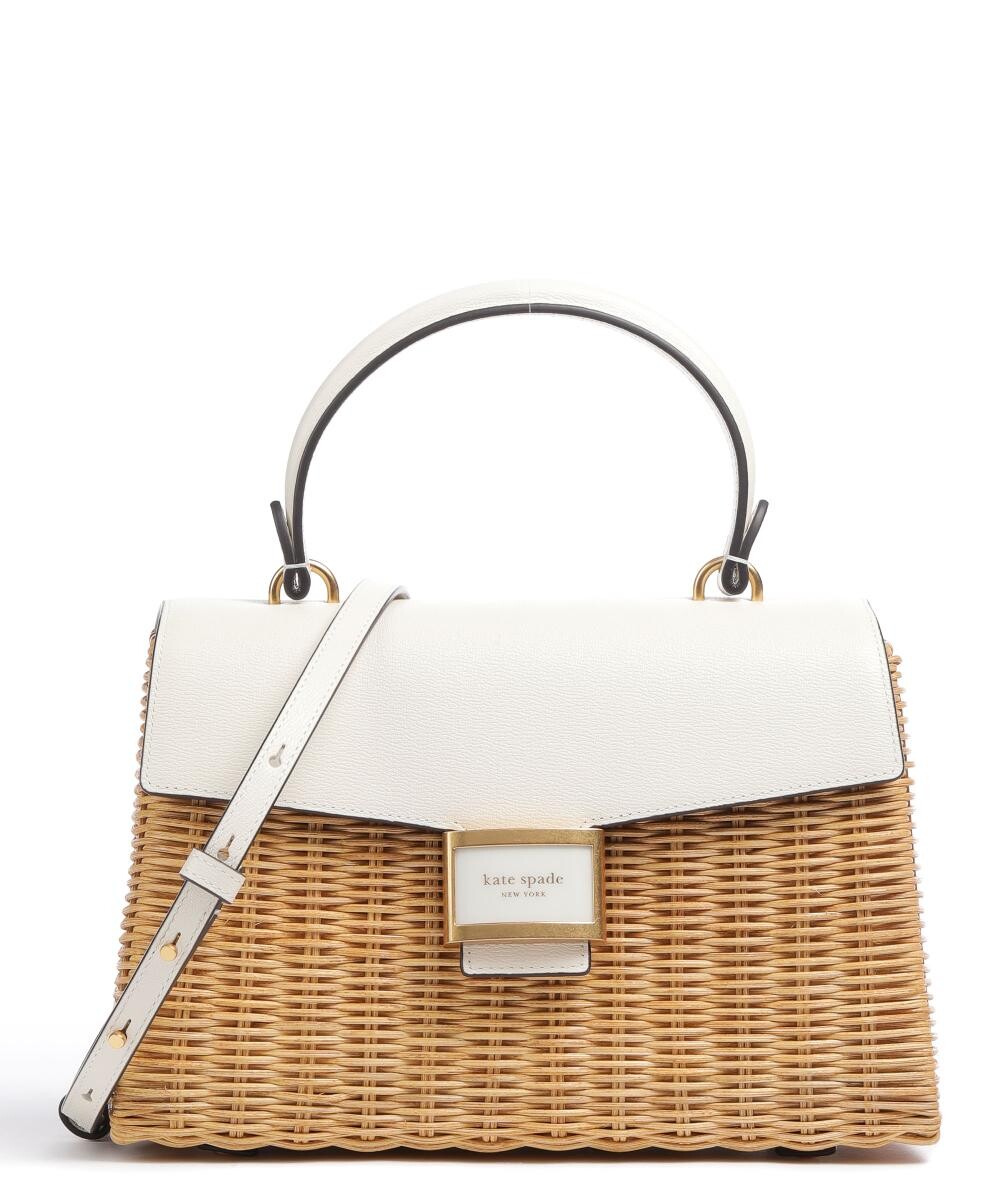 

Сумка Katy Wicker из рафии, зерненой кожи Kate Spade New York, бежевый