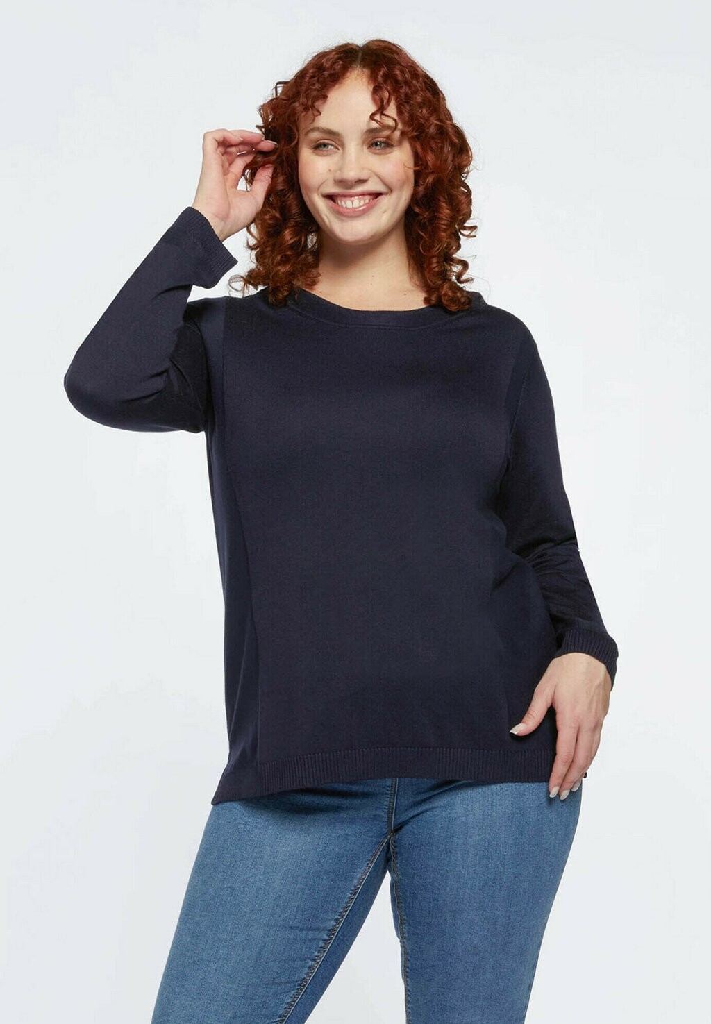 

Вязаный свитер MAGLIA Fiorella Rubino, синий