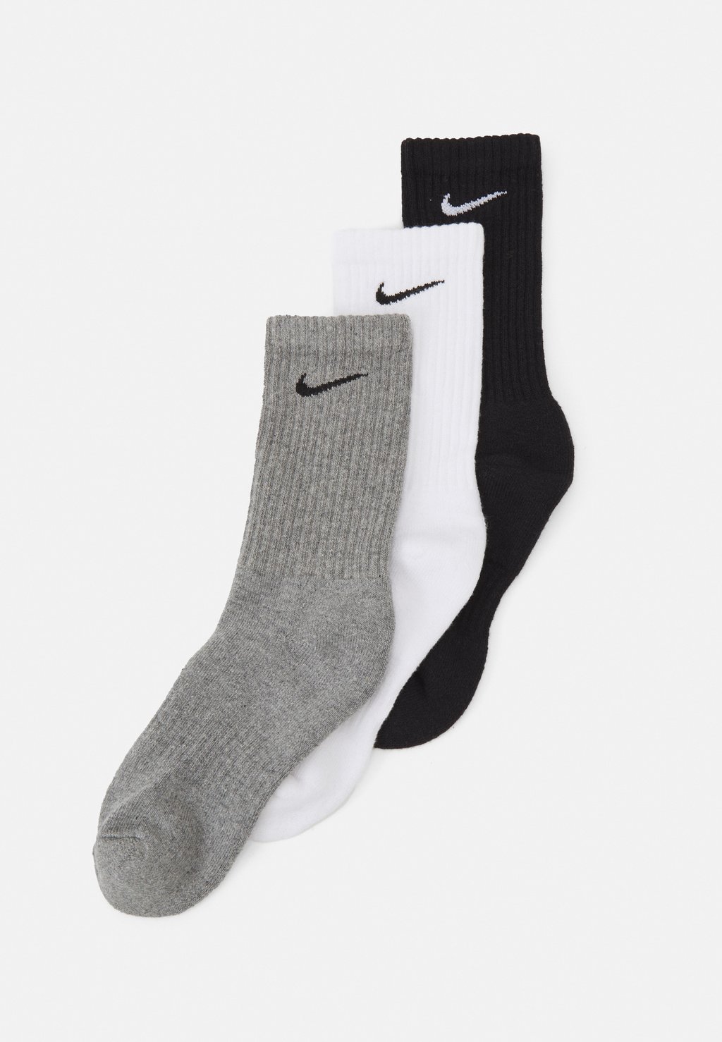 Спортивные носки Nike Everyday Cush Crew 3 Pack, белый/бежевый/черный