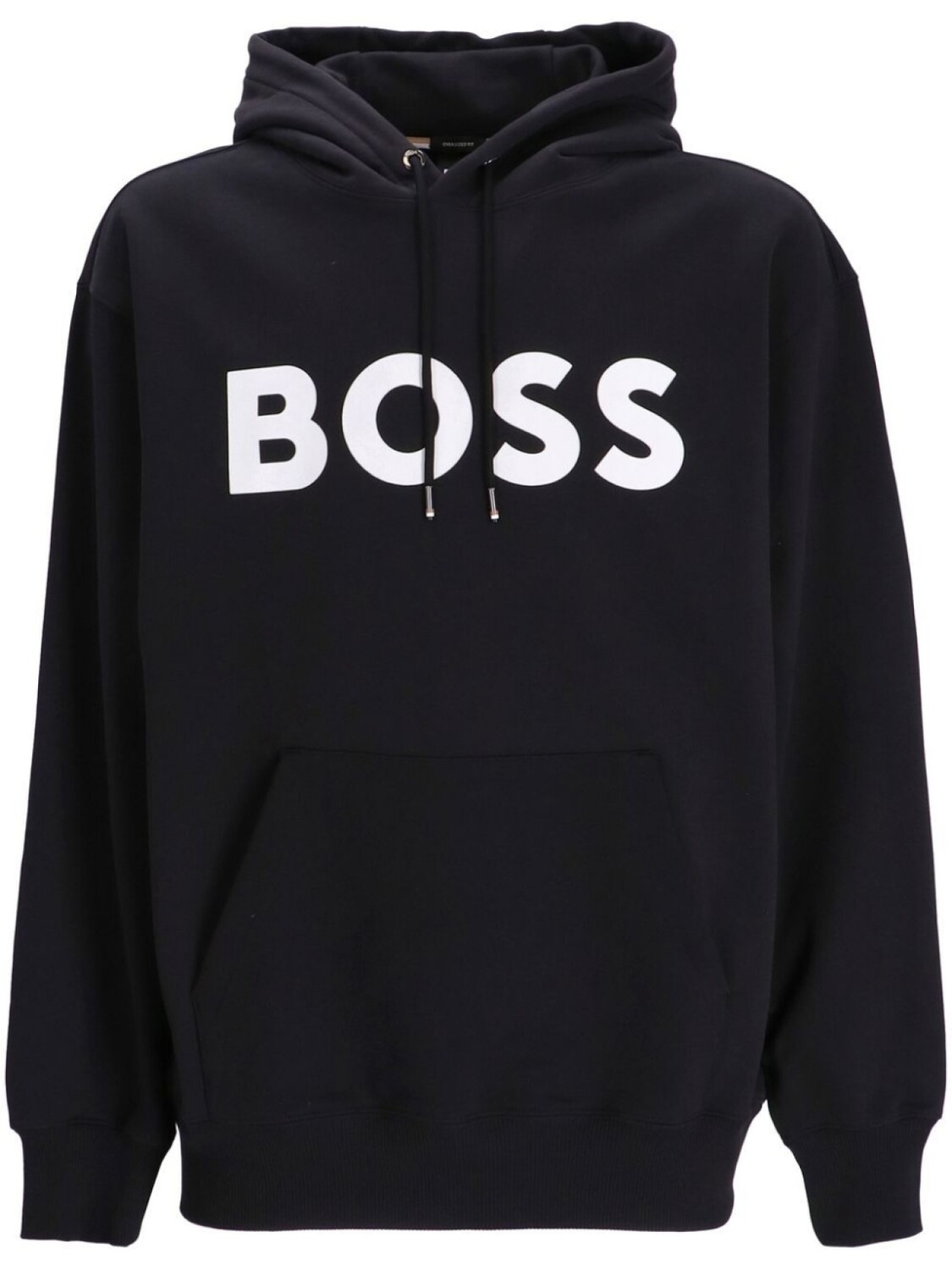 

BOSS худи с кулиской и логотипом, черный