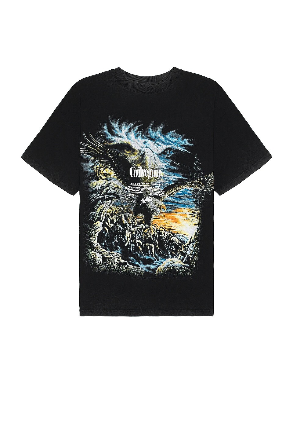 

Футболка Civil Regime Fly Free American Classic Oversized, цвет Vintage Black