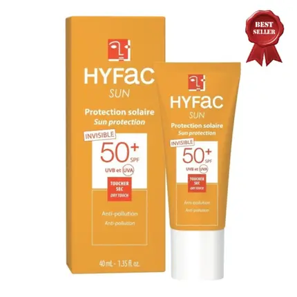 

Hyfac Sun Protection SPF50+ Invisible Dry Touch Face Anti-Pollution 40мл