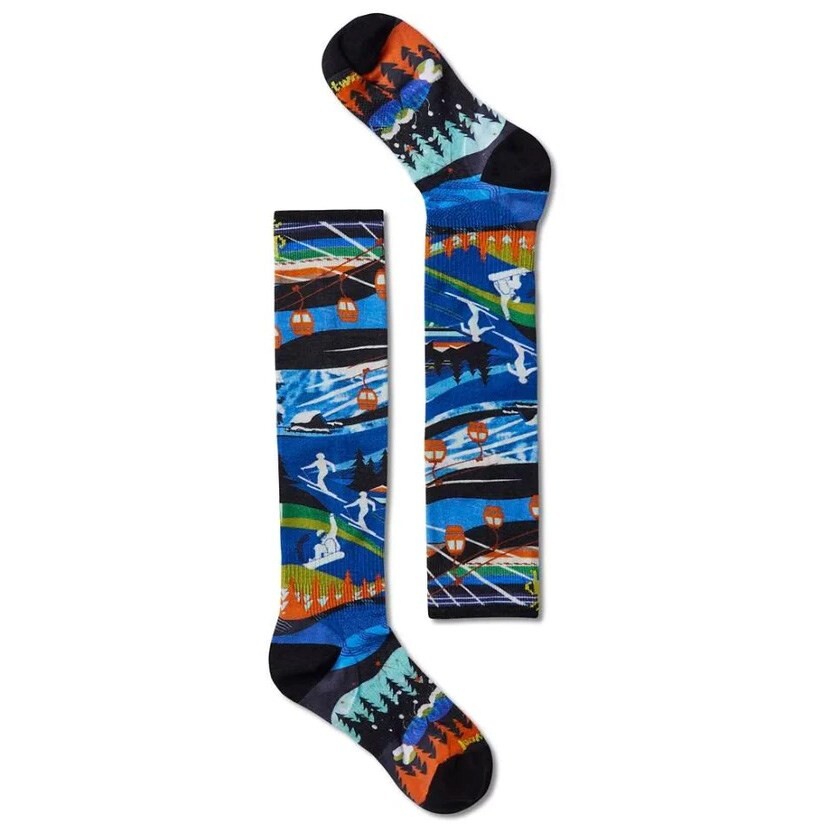 

Носки Smartwool Zero Cushion Skication Print OTC, синий
