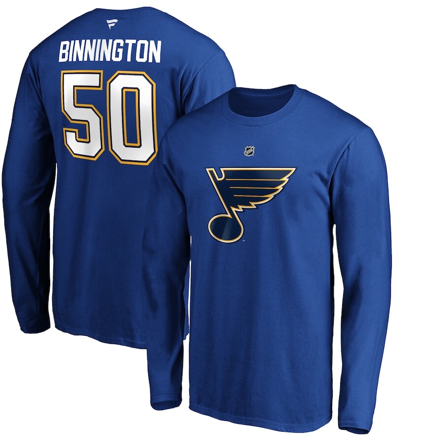 

Футболка с длинным рукавом Fanatics Branded St Louis Blues, синий