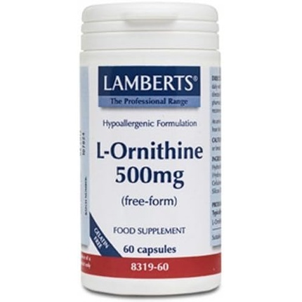 Ламбертс L-орнитин 500 мг 60 капсул Lamberts ламбертс соевый лецитин 1200мг 120 капсул lamberts