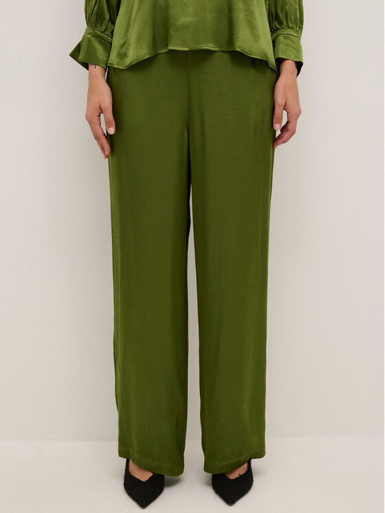 Тканевые брюки классического кроя Karen By Simonsen, зеленый рубашка классического кроя karen by simonsen белый