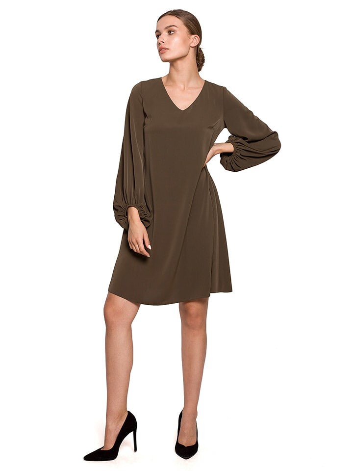 

Короткое платье Stylove, хаки