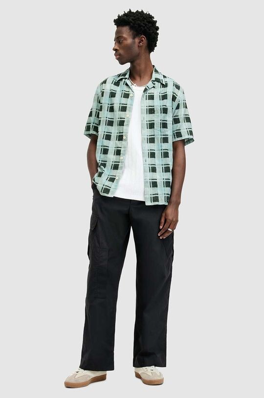 

Хлопковые брюки AllSaints, черный
