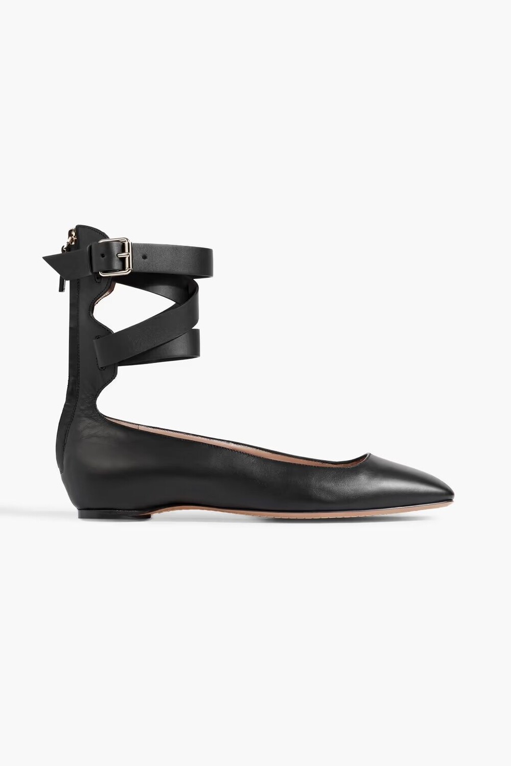 

Кожаные балетки Valentino Garavani, черный