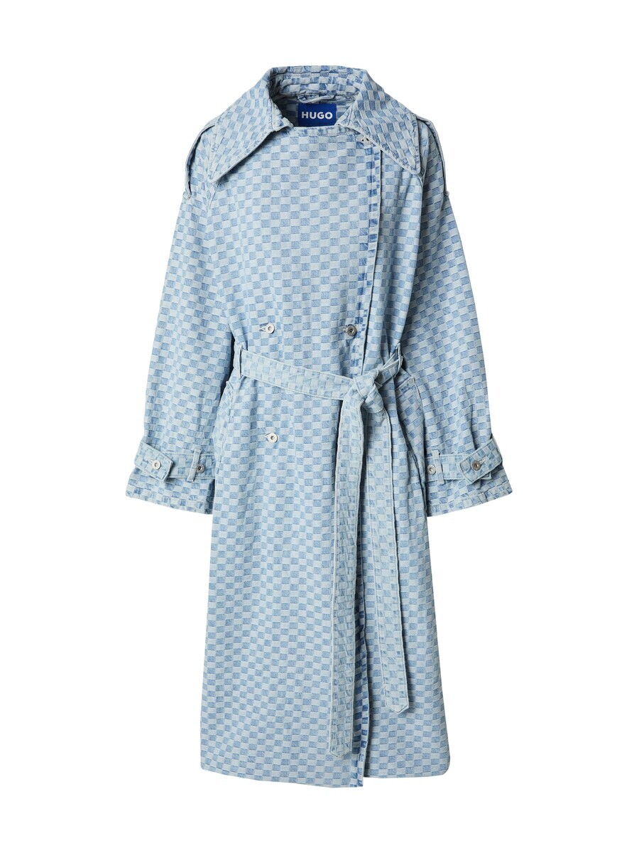 

Пальто HUGO Between-Seasons Coat Garena_B, цвет Blue denim/Light blue