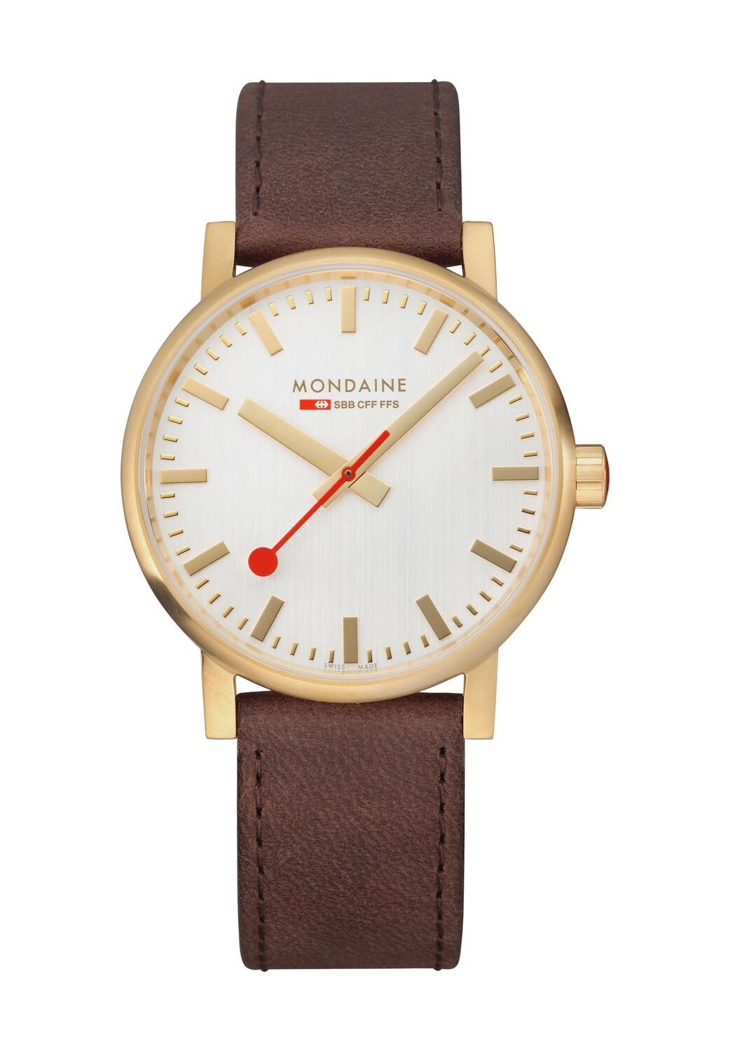 

Наручные часы МСЭ.40112 MONDAINE, цвет Gold Braun