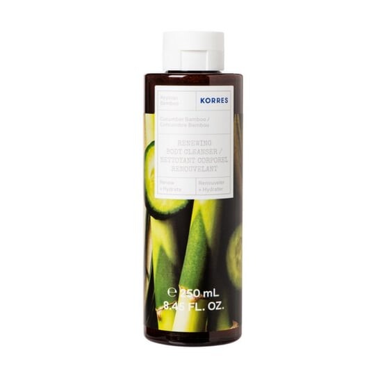 

Очищающее средство для тела Cucumber Bamboo Renewing Body Cleanser, Восстанавливающий гель для мытья тела, 250 мл Korres