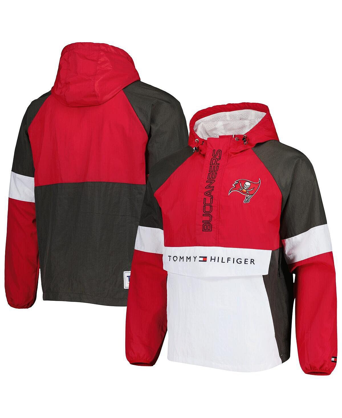 

Мужская красная куртка с капюшоном и молнией в четверть Tampa Bay Buccaneers Tommy Hilfiger, Красный