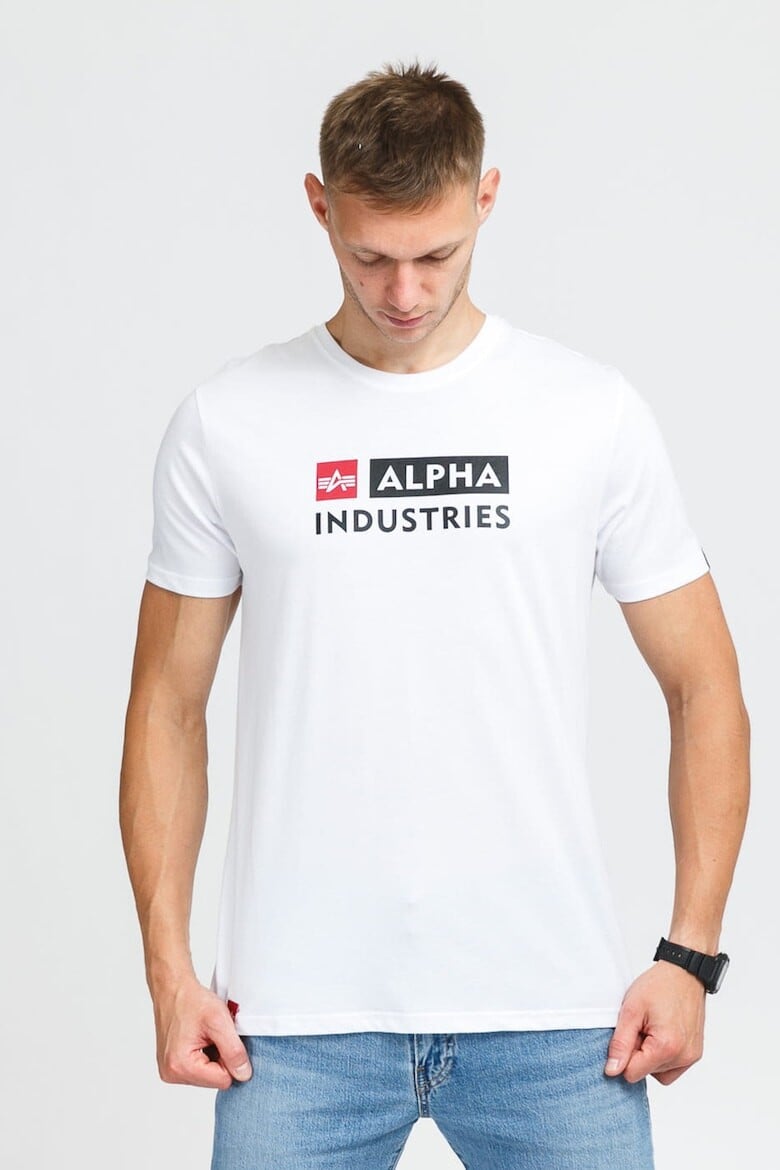 

Хлопковая футболка с логотипом Alpha Industries, красный