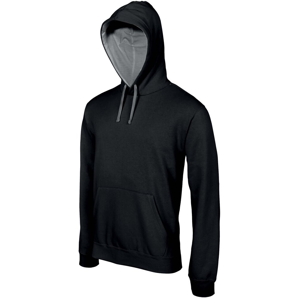 

Толстовка Kariban Hooded Contrastée, черный