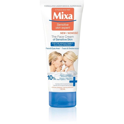 Крем для лица Sensitive Skin Expert для всей семьи, Mixa