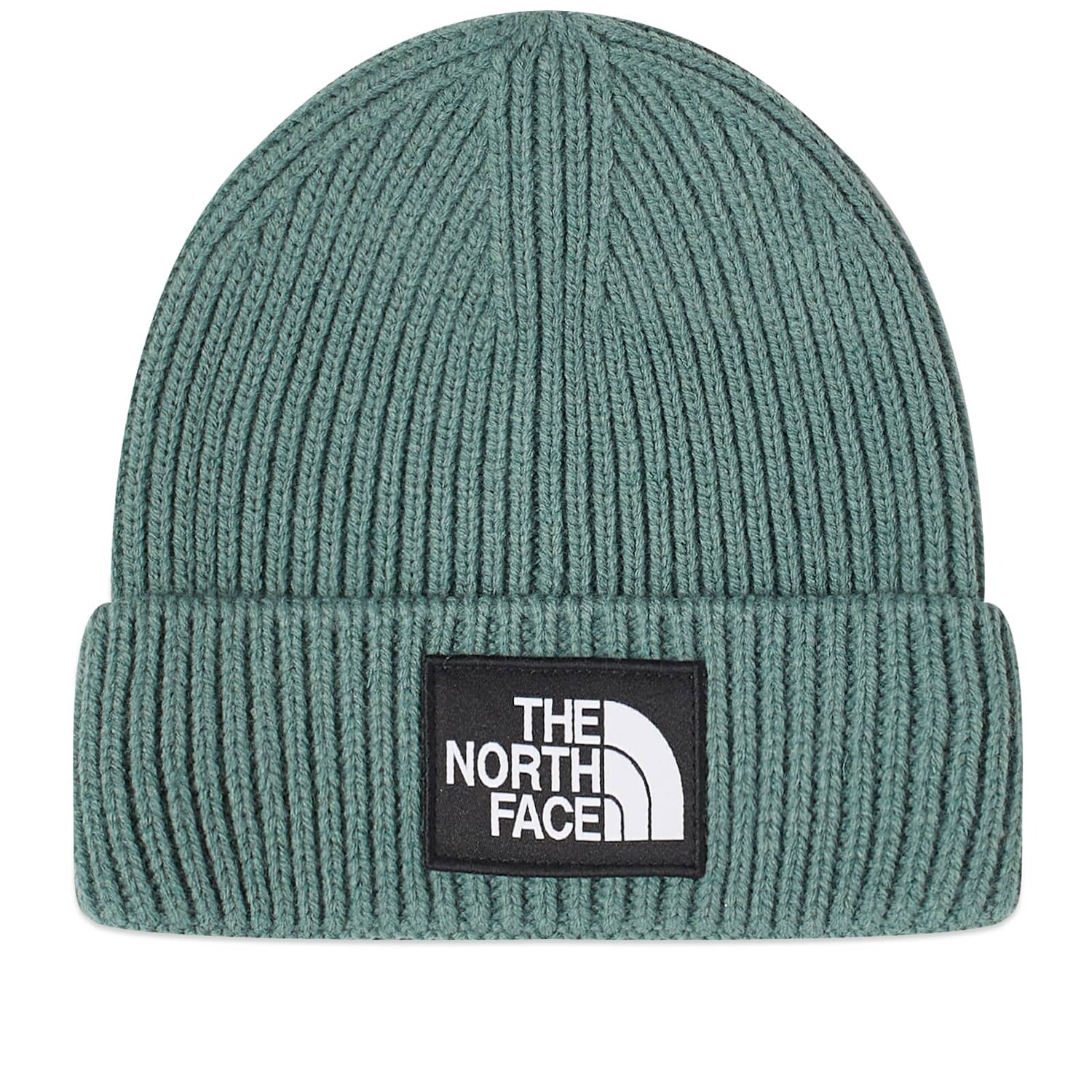 

Шапка The North Face Logo Box Cuffed, цвет Dark Sage