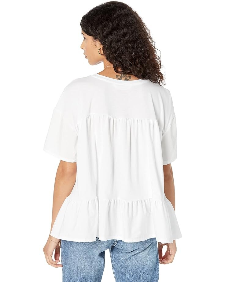 

Футболка MANGO Swing T-Shirt, белый