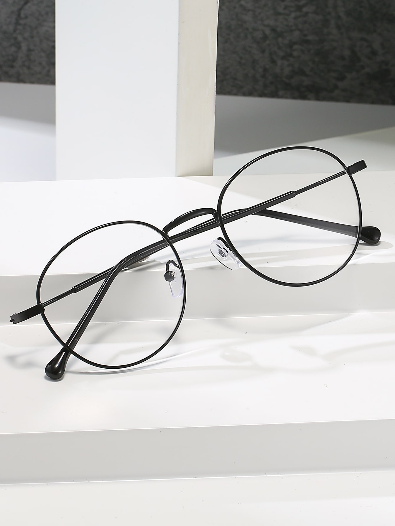 Очки в металлической оправе с защитой от синего света очки круглые прозрачные линзы в металлической оправе серебристый