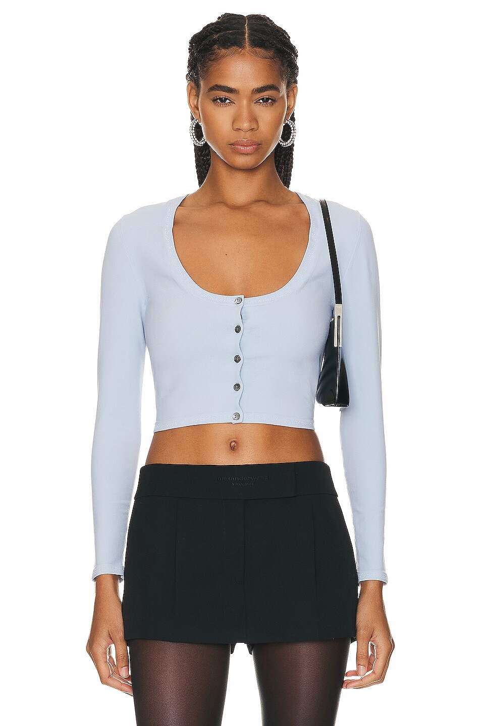 

Кардиган Alexander Wang Long Sleeve, цвет Celestial Blue