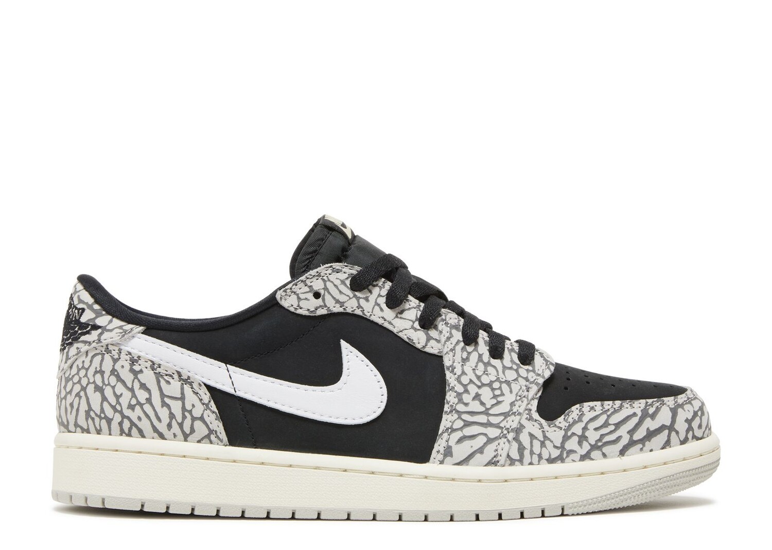 

Кроссовки Air Jordan Air Jordan 1 Retro Low Og 'Black Cement', черный