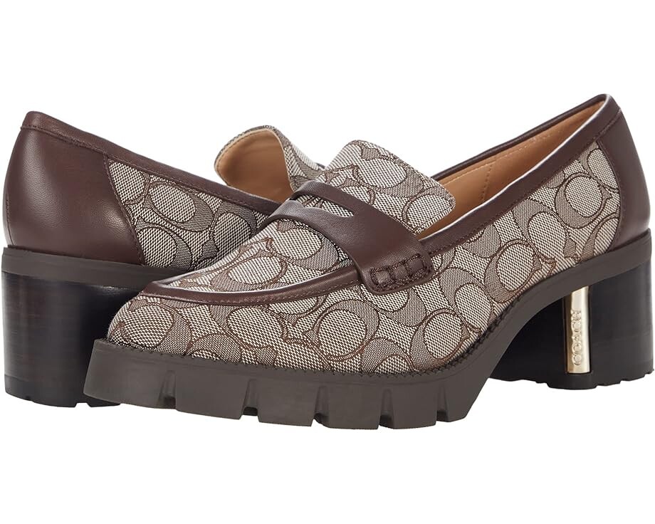

Лоферы COACH Cora Loafer, цвет Oak/Maple Jacquard