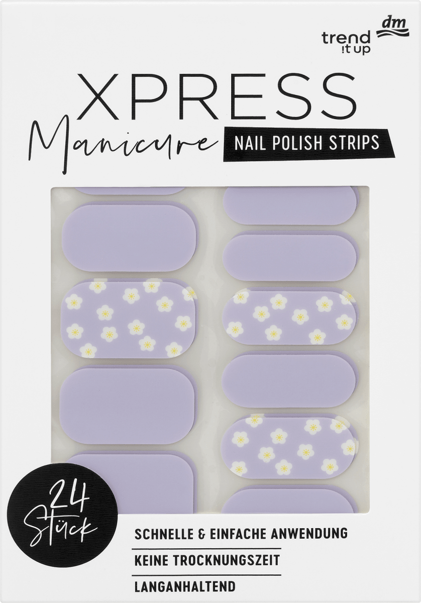 Фольга для ногтей XPRESS Manicure 032 Lilac Blooming 24 шт. trend !t up