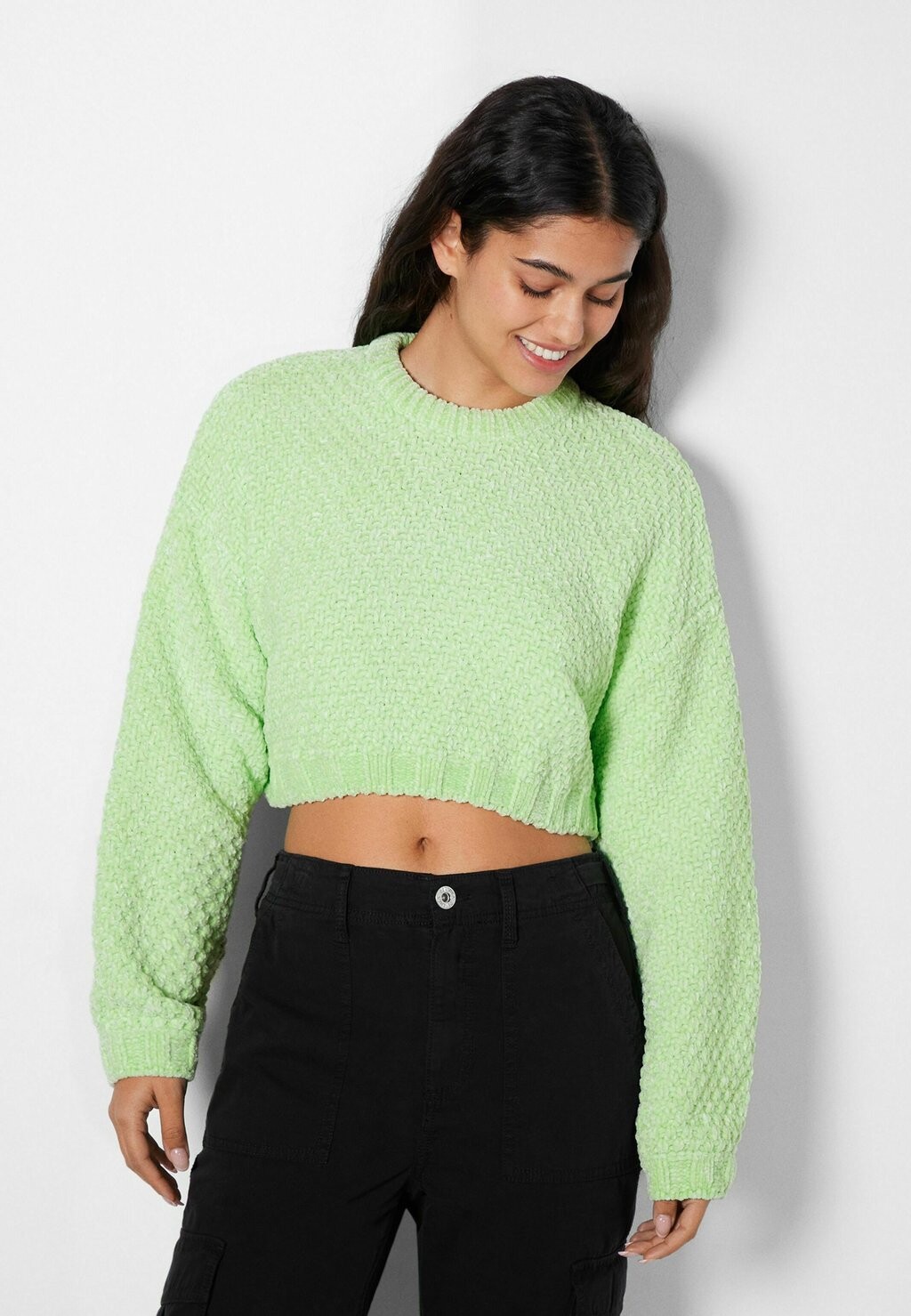 

Свитер Bershka, зеленый