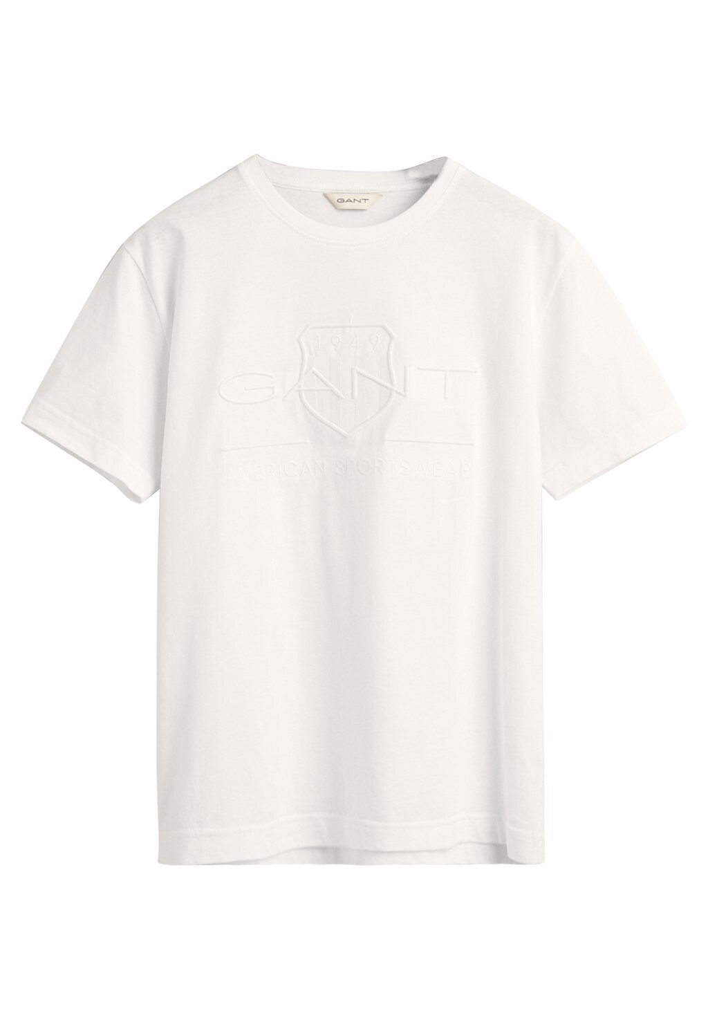 

Футболка с принтом Tonal Shield GANT, белый