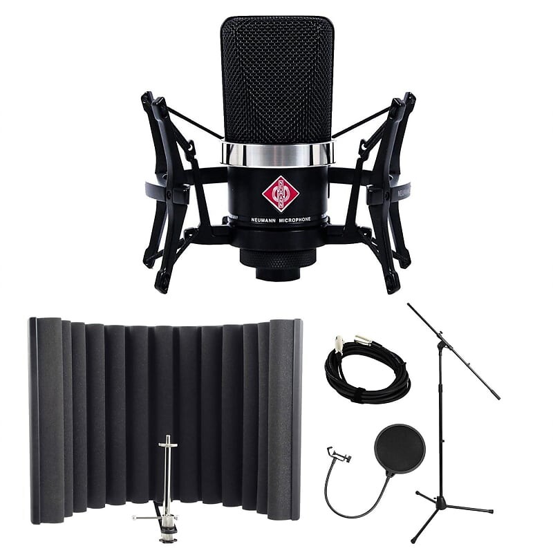 

Микрофон Neumann TLM 102 Studio Set w/ RF-X, Pop Filter, Stand & Cable Bundle
