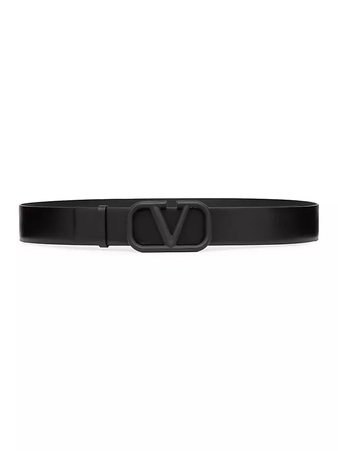 

Ремень VLogo Signature из телячьей кожи Valentino Garavani, черный
